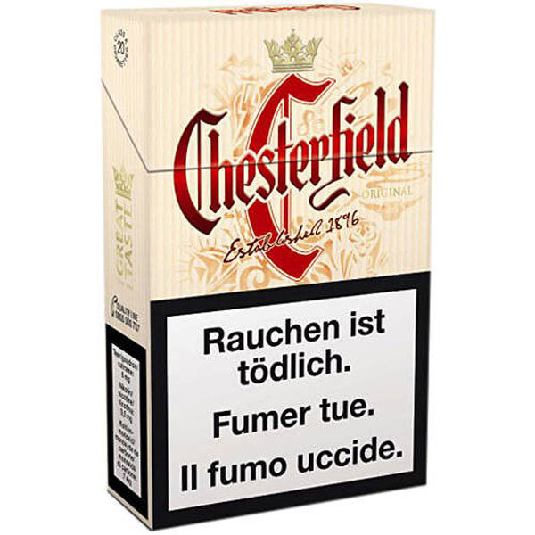 Chesterfield Original Box Vente de tabac en ligne